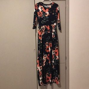 Pink Blush maternity maxi